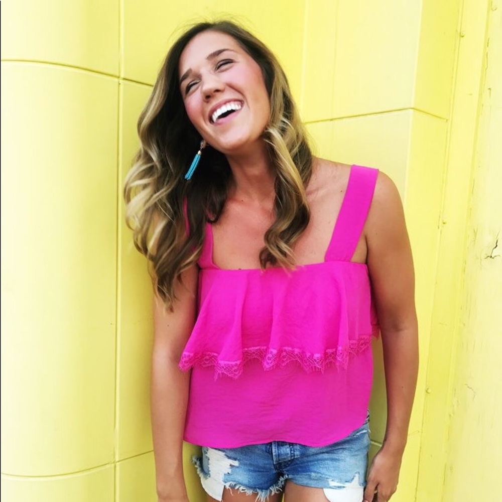 Hot pink top!!!